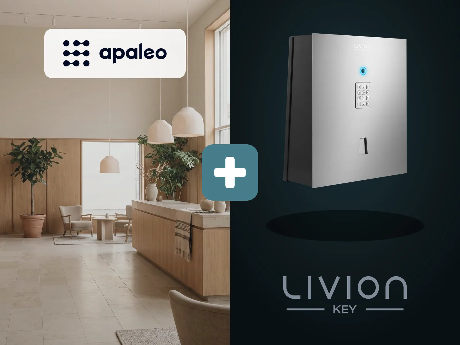 Apaleo and LivionKey integration for automated hotel keycard pickup and return