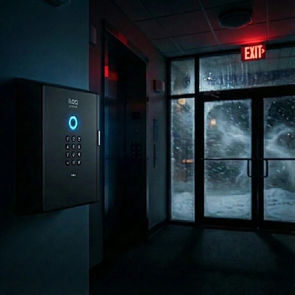 LivionKey-avainautomaatti toiminnassa varavirralla sähkökaton aikana