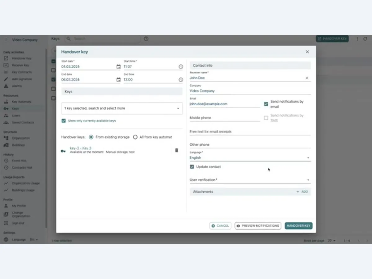 Preview Contract Notifications Before Sending