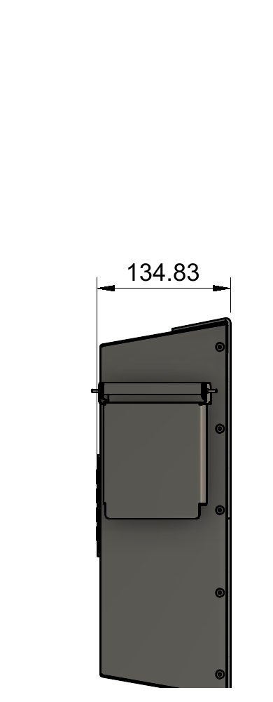 LivionKey20 Outdoor side view with depth dimension